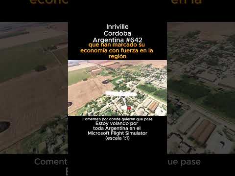 Inriville, Cordoba desde el Microsoft Flight Simulator #inriville #cordoba #msfs #joaha45 #argentina