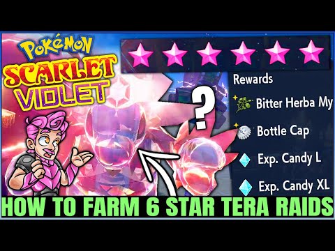 How to Beat & Unlock 5 + 6 Star Tera Raids Easy & Fast - Endgame Guide - Pokemon Scarlet Violet!