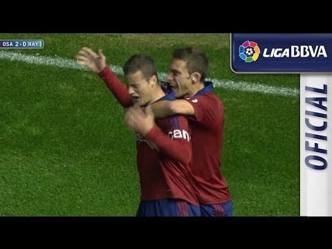 Gol de Oriol Riera (2-0) en el Osasuna - Rayo Vallecano - HD