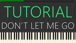 Tom Swoon vs Wasback & Poli Jr - Don't Let Me Go (Piano Tutorial)