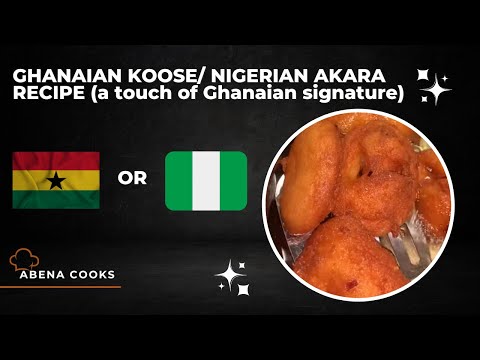 GHANAIAN KOOSE/NIGERIAN AKARA RECIPE #abenacooks #food #akara #ghana