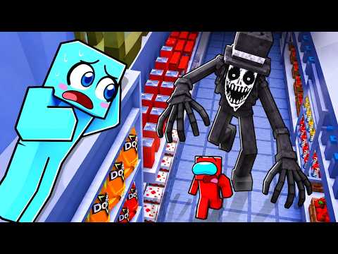 Entramos a Un SUPERMERCADO con ANOMALIAS a las 3AM en Minecraft...