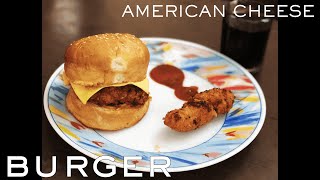 Classic American Cheese Burger | KFC Chicken Burger | American Burger at Home |Recipes| vlog