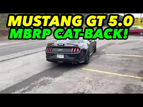 2020 Ford Mustang GT 5.0L COYOTE V8 Dual Exhaust w/ MBRP Installer Series Cat-Back System!