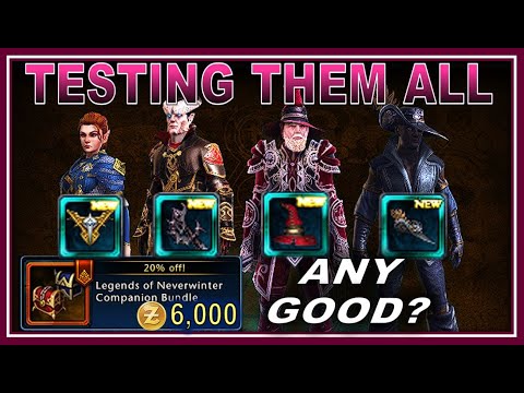 Testing All *NEW* Mythic Limited Time Companions! Legends of Neverwinter are... not Adventurers! 😆