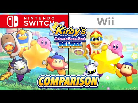 Kirby's Return to Dreamland Deluxe - Graphics Comparison (Switch vs Wii Original)