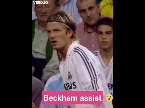 David Beckham assist to Roberto Carlos #shorts #realmadrid #icon