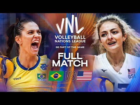 USA 🇺🇸 vs. Brazil 🇧🇷 | VNL 2025 - Full Match | Week 1