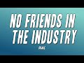 Drake - No Friends In The Industry (Lyrics)