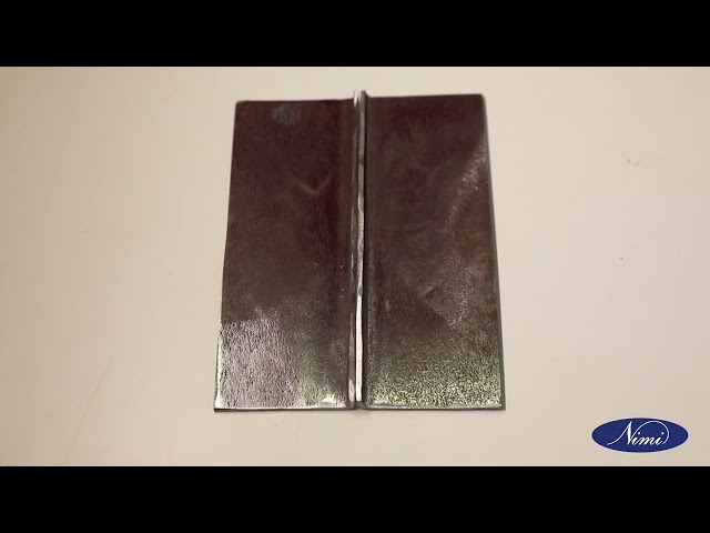 Edge joint on MS Sheet 2mm thick in flat position without filler rod