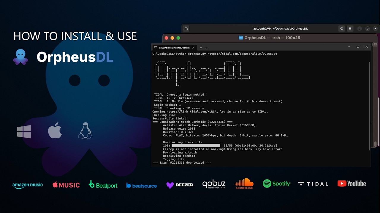 OrpheusDL CLI Demo