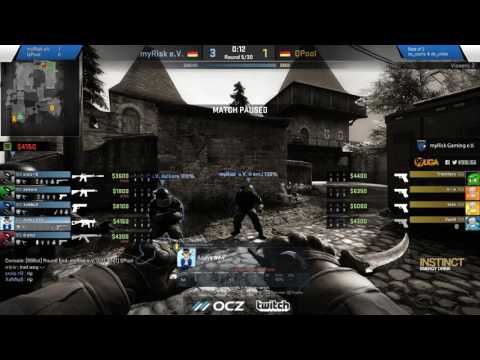myRisk eV vs. QPool - 99Damage Liga S5 Div 3.4 -Map 2: de_cbble