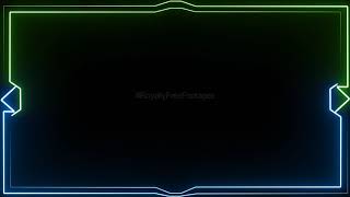Animated Video Background - Saber Lighting Frame for Edits - Background video effects, Royalty Free