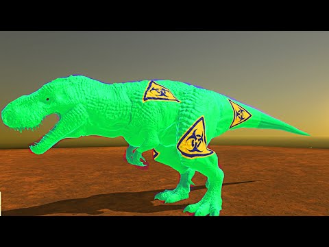 ☣️ BIOHAZARD TREX DEATH RUN !! -Animal Revolt Battle Simulator ⚡️