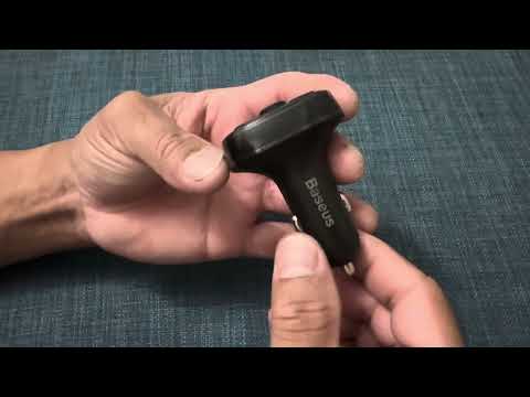 Baseus S-09A Car Bluetooth Transmitter and Charger