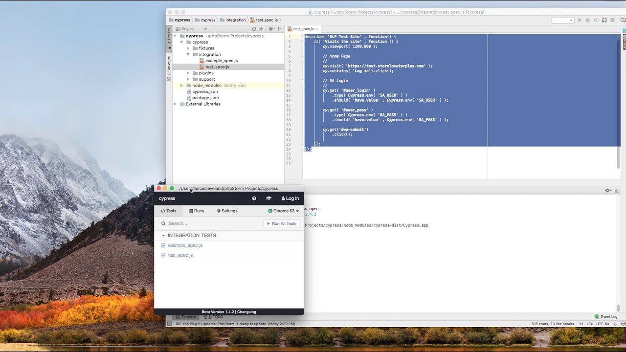 Automated Web Testing : CypressIO