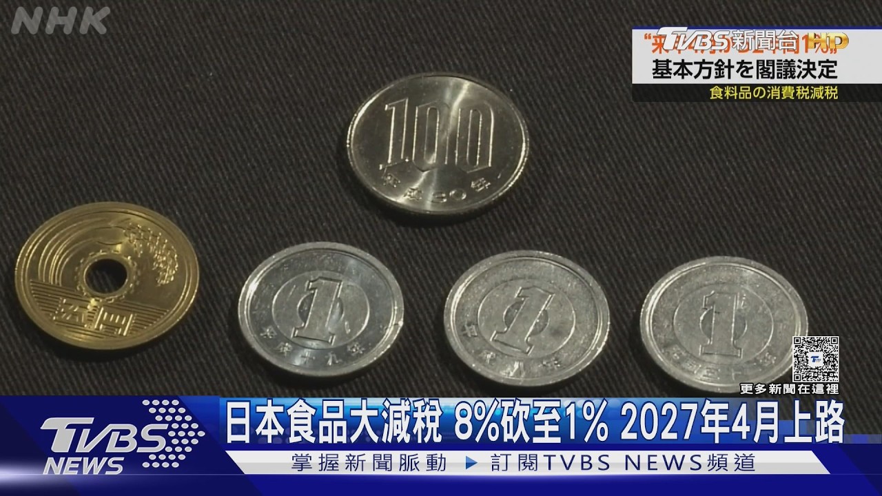 影音/日本減稅救民生!食品稅率「8%→1%」 預計2027年上路