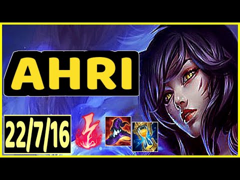 AHRI VS IRELIA - 22/7/16 KDA MID GAMEPLAY