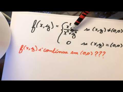 Limites de Funções de duas Variáveis - Exercício.