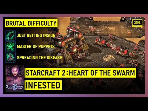 Starcraft 2: Heart of the Swarm - Infested - Brutal Difficulty - All Bonus