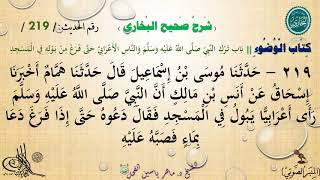 219 - شرح صحيح البخاري كتاب الوضوء | باب تَرْكِ النَّبِيِّ الْأَعْرَابِيَّ حَتَّى فَرَغَ من بَوْلِه image