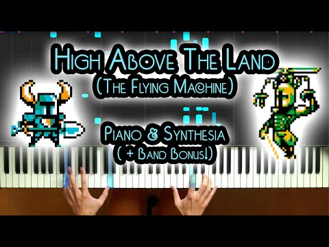 Shovel Knight - High Above The Land (The Flying Machine) Piano + Synthesia [How To Play] [Tutorial]