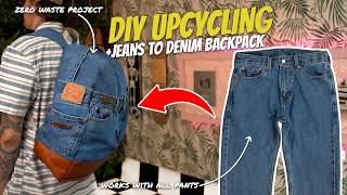 DIY Jeans to Denim Backpack | Back to School Upcycle Project