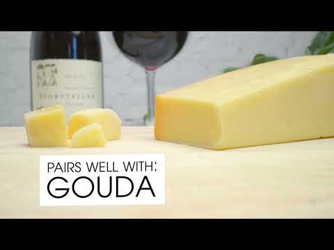 Storyteller Pinot Noir with recommended cheese pairing