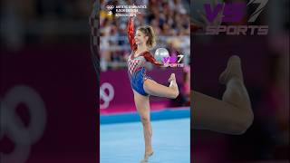 Iconic Checkered Leotard! 🇭🇷 Croatia's Energetic Gymnast Power 🔥 #gymnast #olympics #athlete