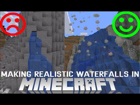 How to Make a Realistic Waterfall in Minecraft!