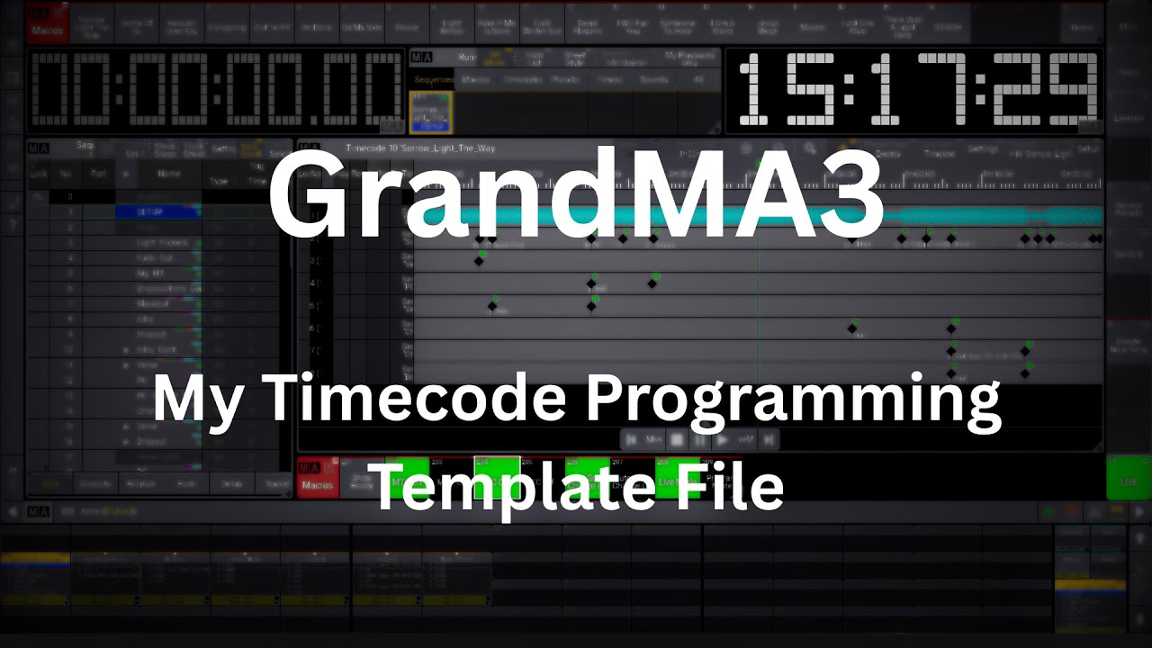 GrandMA3 - My Timecode Programming Template File