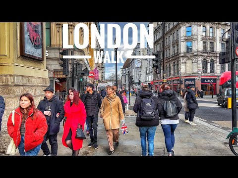 𝐋𝐎𝐍𝐃𝐎𝐍 𝐖𝐀𝐋𝐊 | Central London Busy Streets Walking Tour | Piccadilly to Covent Garden Walk