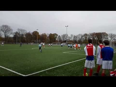 Voetbal RCL JO15-1 vs Noordwijk JO15-1, laatste doelpunt, 1-12-2018