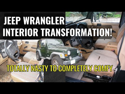 Old Jeep TJ Wrangler Gets a New Interior!