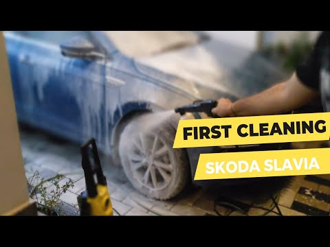 Skoda Slavia - First time cleaning done at home
