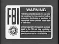 2000 Disney FBI Warning Screens Gray Variant