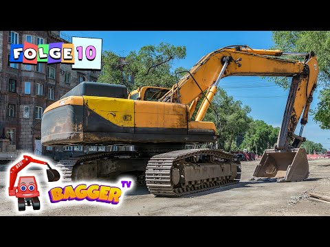 Die Bagger Helden 👷🏻 Bagger für Kinder, Bagger im Einsatz, Spannende Baustellen & Trucks