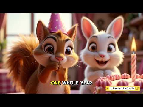 🎉 Happy 1st Birthday Little Girl! 🎂 | Birthday Song for Baby Girl | 1 Year Old