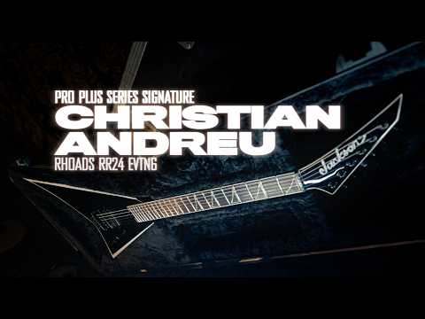 Jackson Pro Plus Series Signature Christian Andreu Rhoads RR24 EVTN - Ebony - Black w/White Bevels image 11