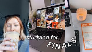 college vlog: studying for finals, car chats, skincare