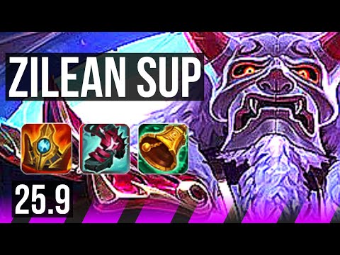 ZILEAN & Ezreal vs JARVAN IV & Ashe (SUP) | 2/4/26, 500+ games | KR Master | 25.9
