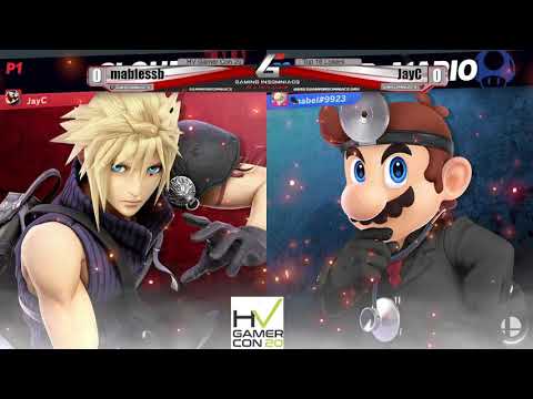 HV Gamer Con 20 Top 16 Losers - mabelssb (Dr. Mario) Vs. JayC (Cloud) Smash Ultimate - SSBU