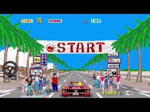 Outrun (Nintendo Switch - Sega Ages) - All Courses Cleared (Old & New Layouts)