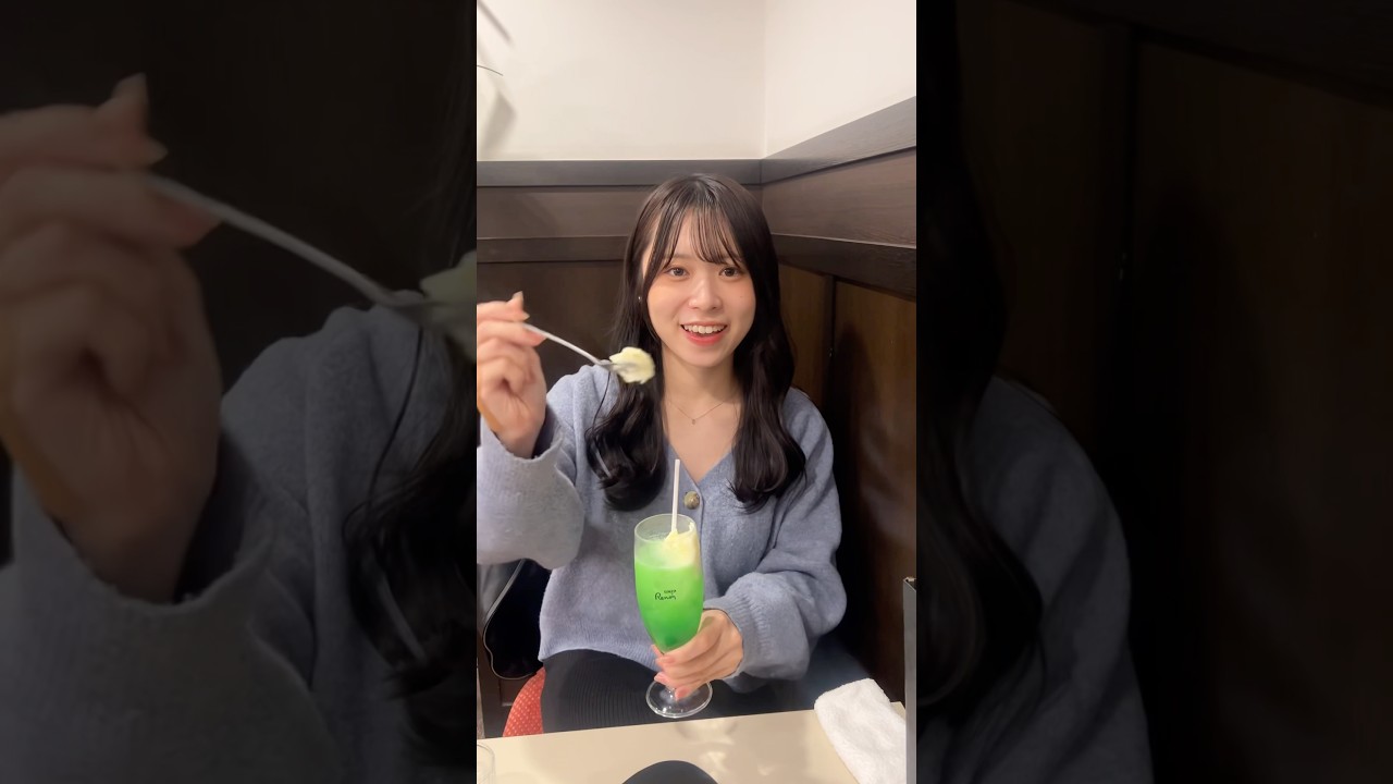 クリームソーダ久々に飲んだ🍨