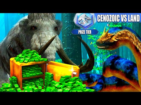 WOOLLY MAMMOTH vs TITANOBOA vs MAMMOTHERIUM (JURASSIC WORLD)