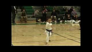 preview picture of video 'Karate Tournament - 8 year old boys and girls Kata'