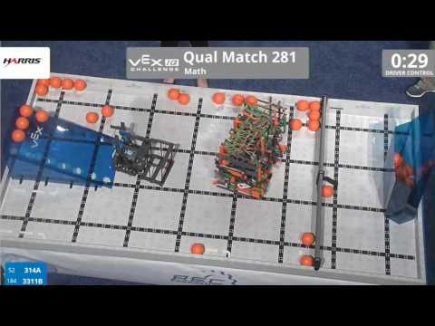 VEX Worlds 2016 - VEXIQ Middle School - Math - Qual 281 (314A 3311B) 91
