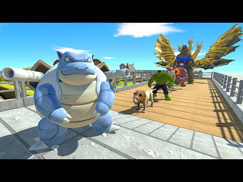 BLASTOISE BARRACKS DEATH RUN - Animal Revolt Battle Simulator