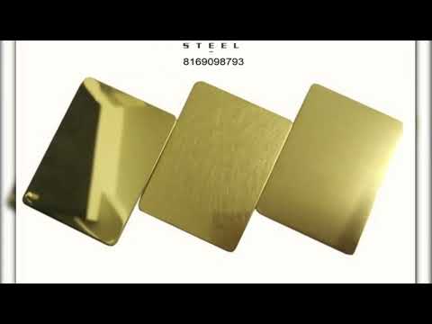 SS Gold Mirror Sheet