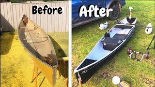 BEST CUSTOM FISHING CANOE | Full Restoration in under 10 minutes